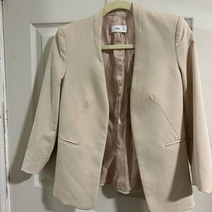 Mango Beige Women's Blazer